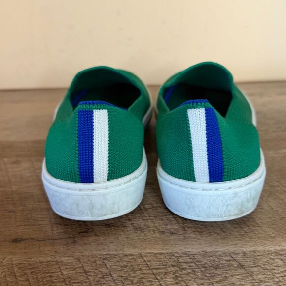 Rothy's The Kids Sneaker Kelly Green Slip On Flats Shoes Size 3 - Picture 2 of 6